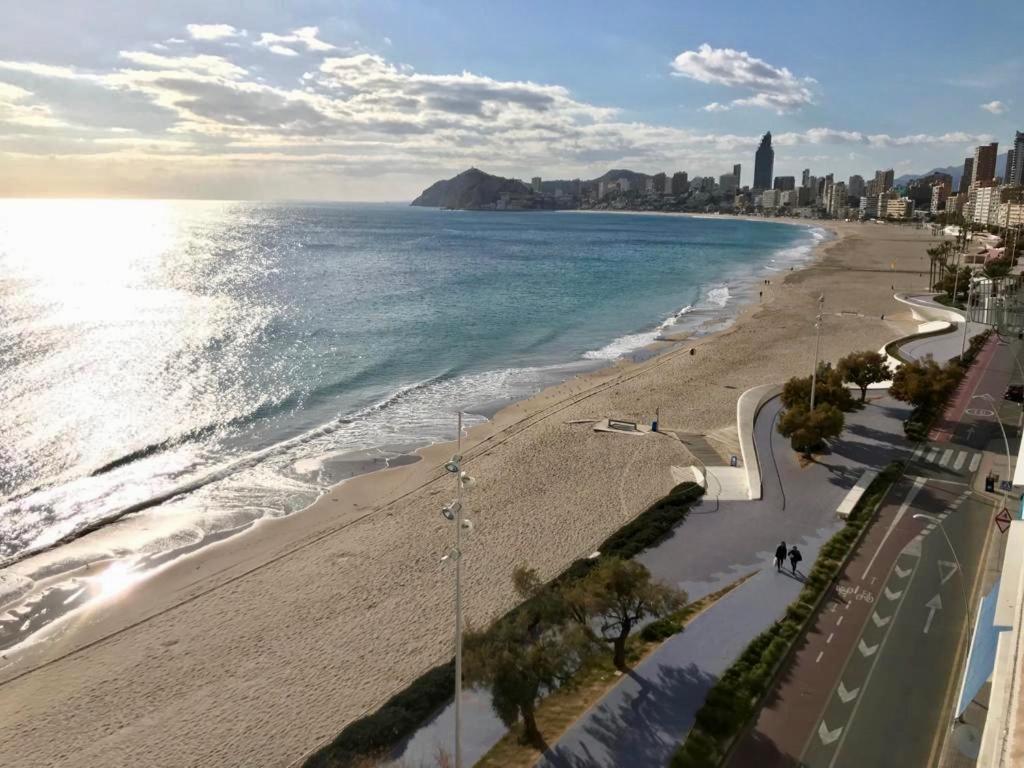 בנידורם Los Fernandos, 1St Line Beachfront Poniente, 2 Bedroom Apartment Ocean Terrace מראה חיצוני תמונה